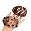 Pinza para el Cabello de Moda Coreana Estampado de Leopardo Retro, Pasador Elegante para Recogido en la Parte Trasera de la Cabeza, Alto Valor Estético, No Daña el Cabello, Pinza Versátil para el Cabello