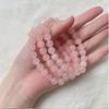 Jubileu de Pêssego joias estilo coreano pulseira de cristal rosa doce anel único pulseira de contas da moda para senhoras joias atacado