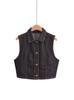Ropa Europea y Americana Transfronteriza 2025 Verano Nuevo Moda Urbana Elegante Solapa Chaleco de Mezclilla 8228024