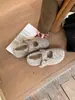 ¡Atmósfera Invernal! Hebilla de Cinturón Francesa Aumento Interior Zapatos de Algodón Peludo 2025 Ropa Exterior Zapatos Mary Jane Forrados de Felpa de Hada
