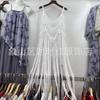 Diseño de Verano Único Retro Crochet Borla Chaleco Tirantes Mujer Ropa Interior Ropa Exterior Sin Mangas Ropa Exterior