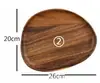 Plato sólido de madera de acacia estilo japonés puede contener nueces fruta pizza varias formas disponibles en stock venta al por mayor