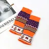 Luvas de Tricô Coloridas Estilo Novo Floco de Neve de Natal Transfronteiriças Fair Isle Quentes Luvas de Lã Tricotadas com Tela de Toque
