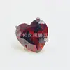 Aretes de aleación de titanio G23 con zirconita de corazón, cabeza F-136, zirconita de corazón de melocotón Super Brillante, accesorios para piercing de labio, aptos para rosca interna