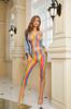 AliExpress Ropa Interior Sexy Caliente Jacquard Sexy Color Malla Transparente Redes Ajustadas Uniforme Europeo y Americano Traje Mujeres