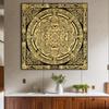 Nuevo estilo chino Xizang Thangka redondo Zen pegatinas combinadas mural pasillo sala de estar sofá pared de fondo mural Tangka