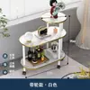 Mesa de centro pequeña para sala de estar para uso doméstico, mesa auxiliar de tres niveles, simple y portátil, adecuada para dormitorio y habitación como mesita de noche
