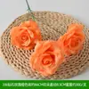 Flores Artificiales Flor Naranja Materiales Boda Salón de Bodas Decoración del Hogar Rosas Artificiales Flores Falsas Flores de Plástico Venta al por Mayor