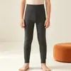 Conjunto de ropa interior térmica para niños, que incluye capas base térmicas de seda y lana, camisetas interiores de cuello alto y pantalones térmicos engrosados, tanto para niños como para niñas.
