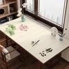 Novo Tapete de Mesa Estilo Chinês Toalha de Mesa Caligrafia Estilo Chinês Impermeável e à Prova de Óleo Tapete Especial de Proteção de Desktop para Estudo e Escrita de Estudantes