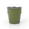 Copo de Água Dobrável ao Ar Livre em Aço Inoxidável 304 Caneca Portátil Copo de Café para Piquenique Equipamento Estilo Camping 300ml Copo Empilhável