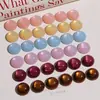 Accesorios de Parche de Resina Ojo de Gato Aurora de 18 mm Pendientes Hechos a Mano DIY Pinzas para el Cabello Botones Accesorios para Funda de Teléfono Accesorios para Zapatos Croc