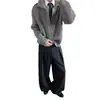 Okay, gracias, adiós. Suéter Cardigan Chaqueta de Polar Ártico con Botones de Cuello Alto, Estampado de Flores Eternas, Casual, Corte Holgado, para Hombres y Mujeres