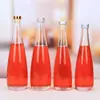 Garrafa de vidro para água mineral, garrafa para bebida, fosca, boca de arame, tampa de alumínio, 330ml, garrafa para vinho de fruta, 500ml, garrafa de vinho vazia transparente