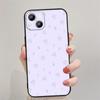 Capa de celular elegante roxa lavanda para iPhone 15