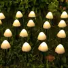 Explosiones Transfronterizas Luz de Piso LED Solar de Hongo Luz de Atmósfera para Festival Impermeable para Exteriores Iluminación de Jardín y Césped