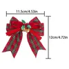 Pasador de Navidad con Lazo Transfronterizo y Cascabel, Adorno para Árbol de Navidad, Pasador Decorativo para el Cabello Estilo Navidad