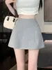 Falda Casual Deportiva de Cintura Alta Corte en A para Mujer Verano Nuevo Estilo Falda para Chicas Petite Sexy Adelgazante Ceñida al Cuerpo Falda Corta de Moda