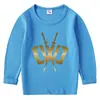 Camiseta Base Versátil de Manga Longa Infantil Chad Wild Clay para Primavera e Outono Camisa Base Camiseta para Meninos