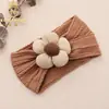 Diadema para la Fontanela de Bebé Europea y Americana Joyería para la Cabeza de Flor de Cinco Pétalos para Niñas Diadema Infantil Color Morandi
