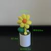 Flor de Tela de Girasol Lisa Estilo Coreano Jinhe, Regalo para Maestros, Planta en Maceta de Flor Artificial Hecha a Mano Falsa, Venta al por Mayor