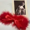 Horquilla de plumas estilo Sen con forma de mariposa, estilo Super Hada Mao Mao, con clip lateral para niña, estilo japonés, bonitos accesorios para el cabello estilo Han antiguo.