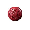Cuentas del Zodiaco de Cinabrio Pulsera Trenzada DIY Cadena para Teléfono Llavero Accesorios Unisex Cuentas Sueltas de 12 mm Venta al por Mayor para Manualidades