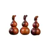 Material de Sangre Madera de Azufaifo Golpeada por el Rayo Material de Sangre Cabeza de Dragón Calabaza Pequeña Cabeza de Ciervo Calabaza Colgante Adorno Colgante Pie para Sostener en la Mano Accesorio de Cuenta Budista