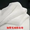 Tela de Peluche Blanca de Terciopelo para Exhibición de Joyas Paño de Mostrador Mantel de Felpa Tela para Puesto Tela Manta Esponjosa Tela de Fondo para Fotos