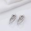 Hebilla de Conexión para Anillo de Forma Especial Ovalada Galvanizada Color Oro Verdadero Conservación del Color Cobre Hebilla Doble Anillo Hebilla de Cierre para Collar de Perlas DIY