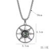 Collar de acero de titanio con accesorios de hip hop para hombre, estilo hipster callejero, colgante con personalidad de celebridades en línea, colgante de pareja, cadena de suéter para mujer