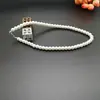 Collar Corto de Imitación Perla de Vidrio para Mujer Versátil Joyería de Perlas Cadena para Suéter DIY Clavícula Estilo Coreano Moderno Estilo Nacional