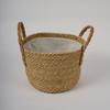 Cesta de Armazenamento de Palha com Alça, Cesto de Roupas Sujas, Cesto de Roupas à Prova de Poeira, Cesto de Armazenamento de Roupas, Decoração de Pousada, Caixa de Armazenamento para Plantas Verdes e Diversos