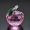 Manzana de Cristal Regalo de Nochebuena para Novia, Adorno Navideño para Decoración del Hogar, Adorno de Cristal para Regalo de Navidad