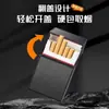 Estuche para Cigarrillos de Aleación Pack de 20 Deslizante Portátil para Hombres Grueso Suave y Duro Bolso Universal Impermeable de Alta Calidad Estuche Plegable para Cigarrillos