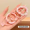 Elásticos de Cabelo Dopamina de Alta Elasticidade para Meninas Prender Rabos de Cavalo Altos Sem Danificar o Cabelo, Elásticos Simples e Versáteis para Bebês