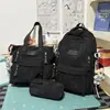 Nova mochila de urso estilosa e fofa para meninas, bolsa escolar leve e de grande capacidade para alunos do ensino fundamental, médio e médio