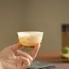 Taza de cerámica mate con glaseado de hielo con diseño de montaña y nube, taza de té de cerámica para el hogar de alta gama, juego de té kung fu de lujo ligero, taza de maestro anti-quemaduras