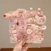 Gran Venta Otoño e Invierno Pasador para el Cabello Niños Dibujos Animados Kuromi Pasador para el Cabello Niña Pequeña Lazo Flequillo Pinza BB Accesorios para la Cabeza de Bebé