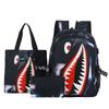 Mochila Criativa Distinta Estilo Coreano Mochila Tubarão Jovem Tendência da Moda Masculina Estudantes do Ensino Fundamental e Médio Campus Harajuku