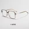 Óculos com Armação Preta para Estudantes Femininos, Anti Luz Azul, Lentes Transparentes, Fazem o Rosto Parecer Menor, Modernos para Homens, Venda por Atacado Popular Novo Estilo com Sensação de Alta Qualidade