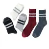 Calcetines pantufla para hombre forrados de felpa deportivos dos rayas 40-45 tallas calcetines de felpa coral de invierno transfronterizos Amazon