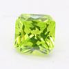 Zircônia de Cor Especial 7A Quadrada Lapidada 17# Verde Maçã 18# Verde Maçã Escuro Fabricante de Zircônia Atacado Pedras Soltas