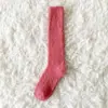 Calcetines de Media Terciopelo de Color Sólido para Otoño e Invierno, Calcetines de Dormir de Terciopelo Coral Cálidos y Engrosados, Calcetines para el Piso del Hogar Resistentes al Frío, Calcetines de Confinamiento