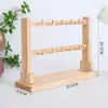 Soporte de Exhibición para Llaveros Soporte de Exhibición de Joyería de Madera Maciza con Gancho Colgador Pequeño para Joyería Soporte de Exhibición para Pendientes Pulsera
