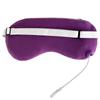 Máscara de Ojos Calefactora de Fibra de Carbono Ultra Suave Morado Intenso, Ajustable en Tres Niveles de Temperatura, Mascarilla de Ojos Calefactora con Vapor, Enchufe USB, Compresa Caliente