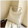 Bolso de mujer retro de moda, sencillo, de piel encerada al óleo, nuevo bolso de hombro informal con textura para invierno 2023.