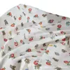 Tecido Estampado de Algodão com Urso de Desenho Animado e Flores Roupas para Bebês e Crianças Roupas de Escalada Pijamas Saco de Dormir Roupas para Casa Tecido para Roupa de Cama
