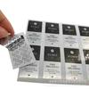Etiqueta adhesiva antifalsificación personalizada código bidimensional marca registrada trazabilidad bienes anticanalización un código nulo antidesprendible rasgar inválido