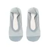 Calcetines de Hilo de Seda Helada para Mujer, Verano, Malla Fina Transpirable, Resistentes al Desgaste, Antidesgarros, Bajos, Base de Algodón Absorbente de Sudor, Invisibles Amigables con la Piel